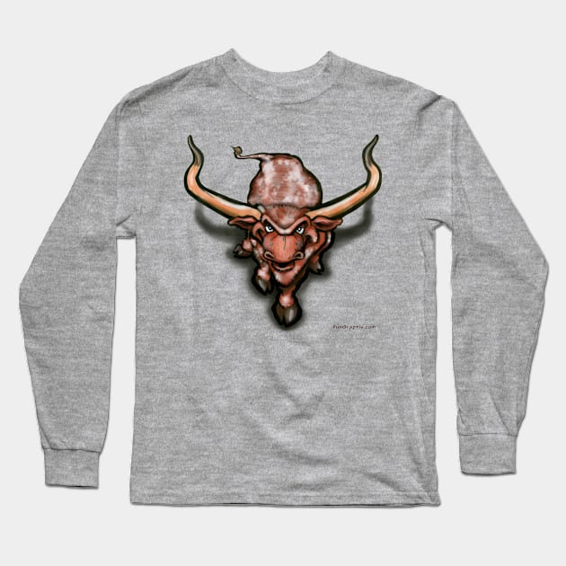 Longhorn Long Sleeve T-Shirt by Kevin Middleton